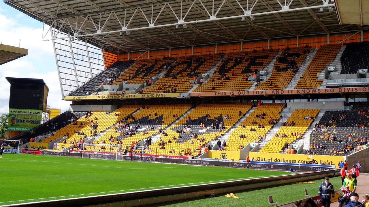 Inside Molineux Stadium in Wolverhampton