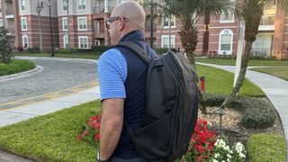 Vessel PrimeX Plus Backpack worn on our way to the golf course
