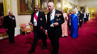 King Charles welcomes the State Banquet for South Africa's president