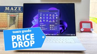 XPS 16 shown on desk