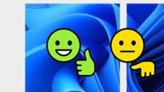 Microsoft windows 11 background with some emojis