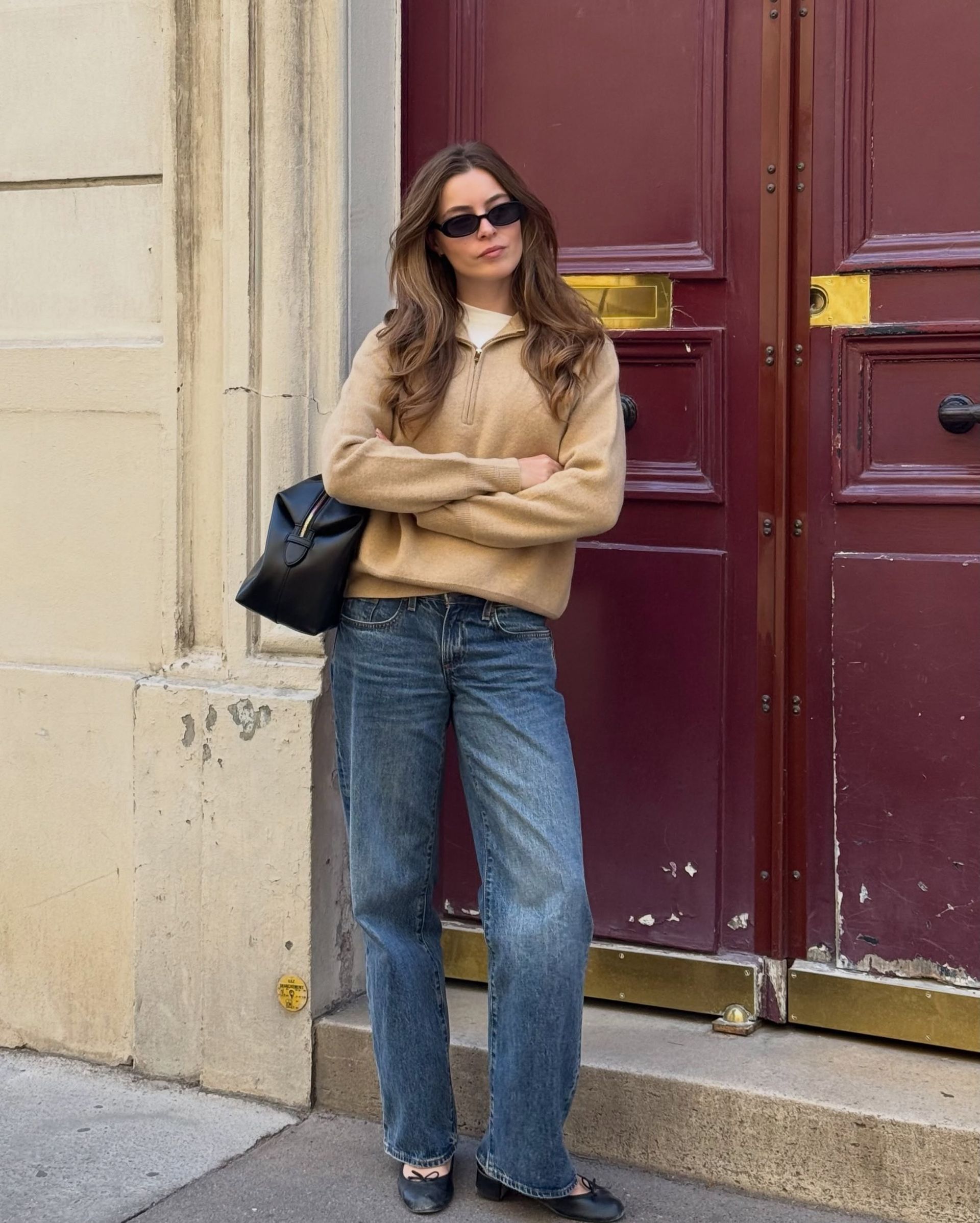 Camille Pidoux wore jeans for Marie Claire's french girl denim trends story 2026