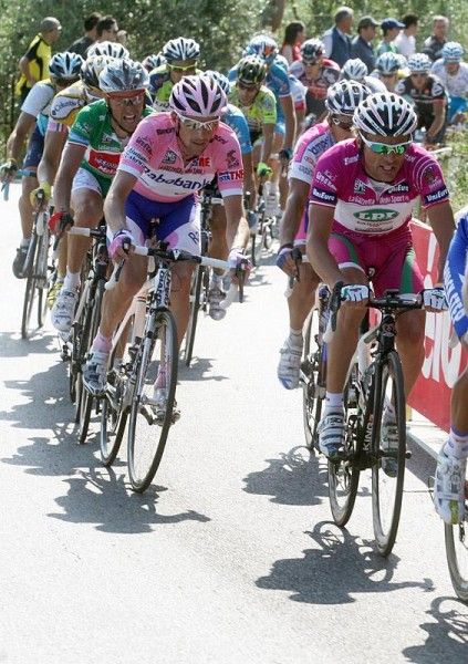 Denis Menchov (Rabobank) keeps close to second place overall Danilo Di Luca, who trails by only 18 seconds.