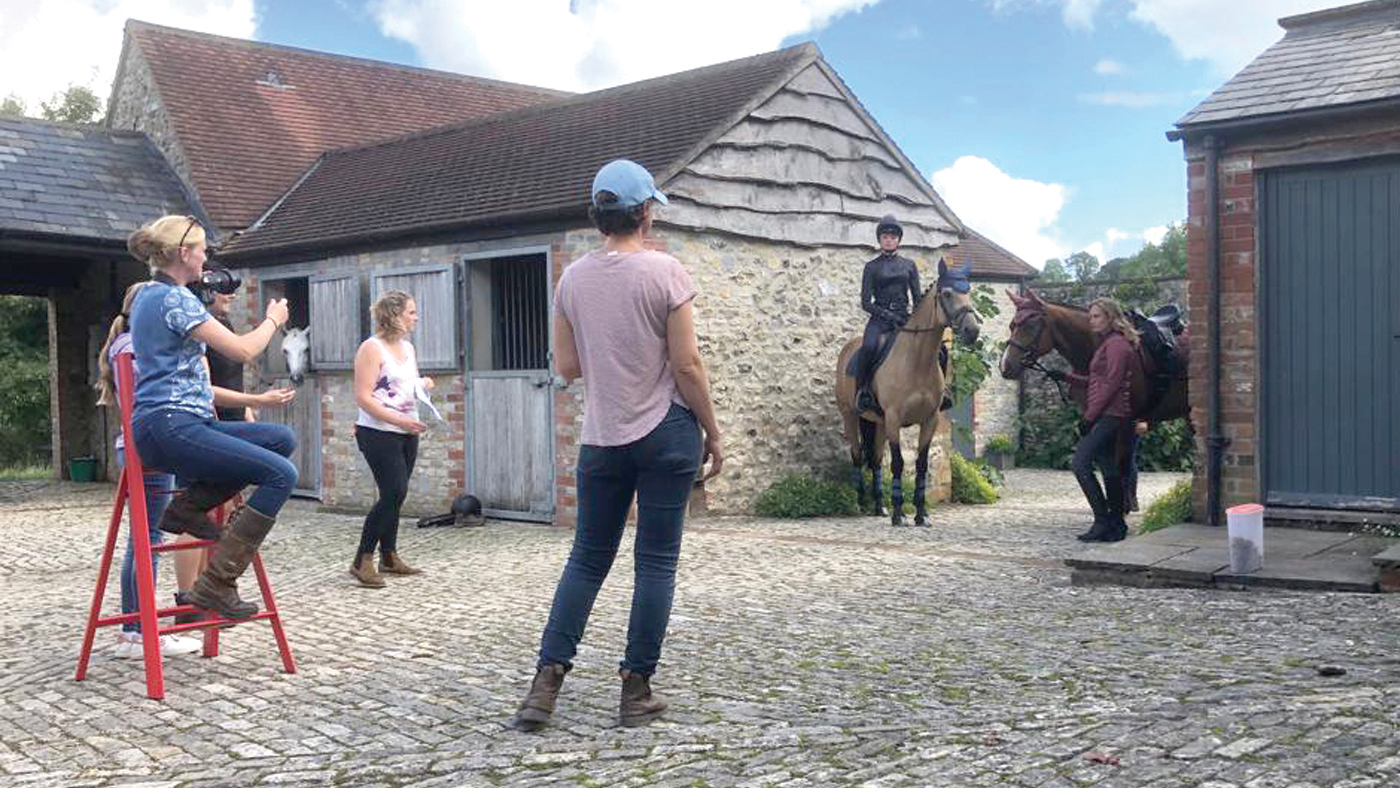 A H&amp;H photoshoot in progress