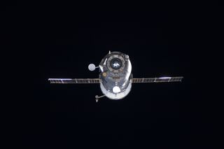 The unpiloted ISS Progress 42 supply vehicle departs from the International Space Station at 5:04 a.m. (EDT) on Oct. 29, 2011. Filled with trash and discarded items, Progress 42 was deorbited at 8:10 a.m., subsequently burning up in Earth's atmosphere. The departure of Progress 42 clears the way for the next unpiloted supply ship, Progress 45, which is set to launch Oct. 30 from the Baikonur Cosmodrome in Kazakhstan bringing 2.9 tons of food, fuel and supplies for the residents of the space station.