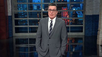 Stephen Colbert celebrates Trump's first veto