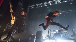 A photograph of Refused live in Paris, 2015