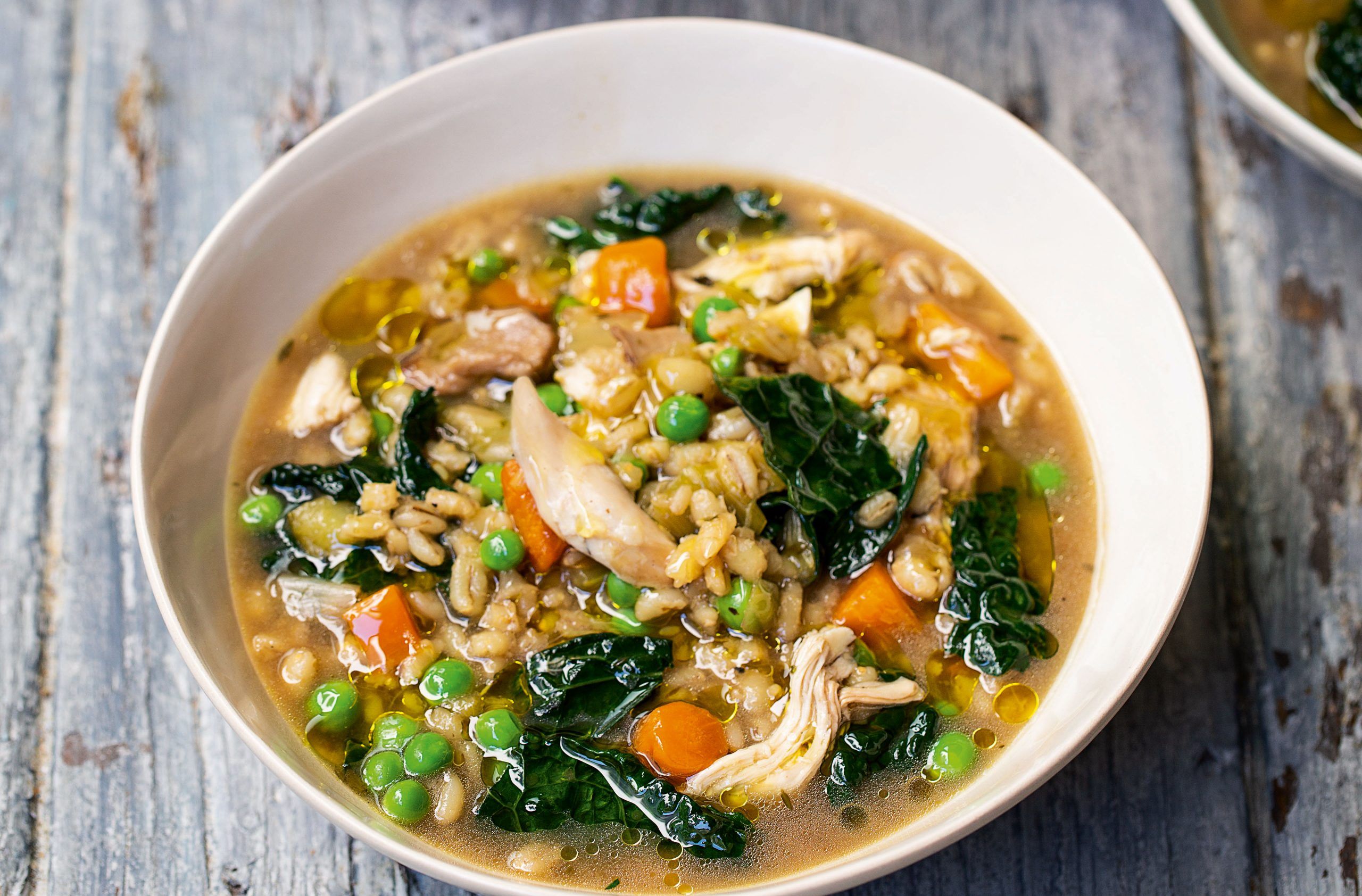 Tom Kerridge's chicken and barley soup recipe