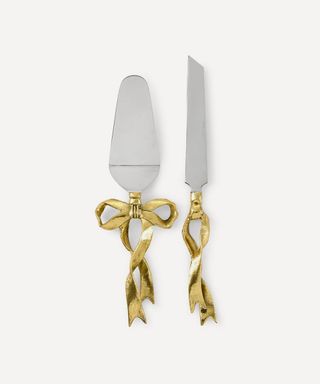 Riley Ribbon Cake Knife Set of Two