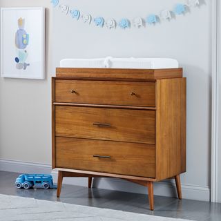 mid century drawer changing table