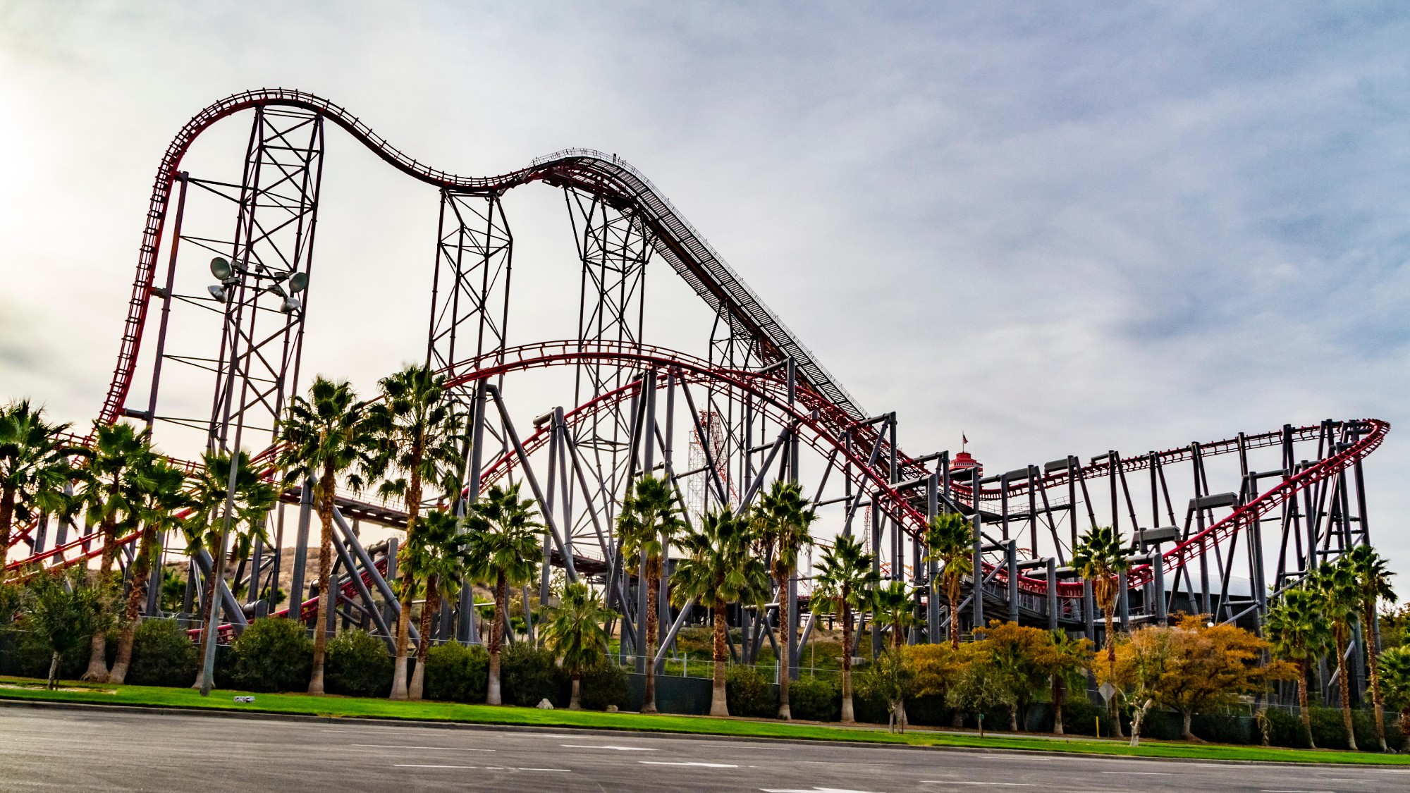 X2 rollercoaster at Six Flags Magic Mountain