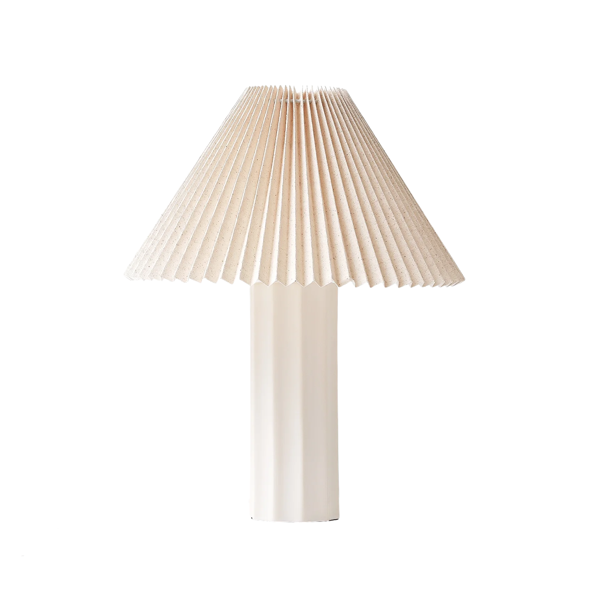 a pleated lamp