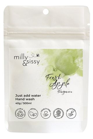 Milly & Sissy Zero Waste Fresh Apple Hand Wash - plastic free beauty