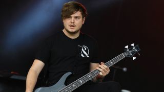 A picture of Of Mice & Men bass player Aaron Pauley