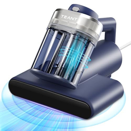Teant Mattress Bed Vacuum Cleaner, 16 Kpa Suction &amp;amp; 253.7nm Uv-C, Mv-Blue