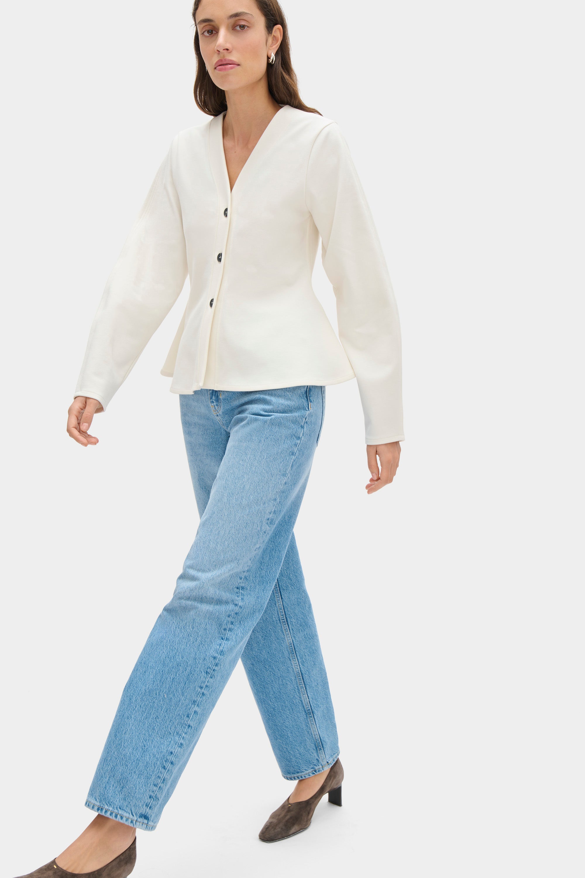 Azalea Peplum Ponte Top