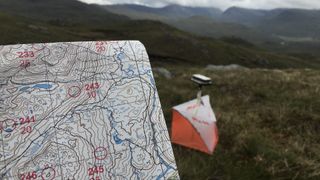 mountain marathon map and CP