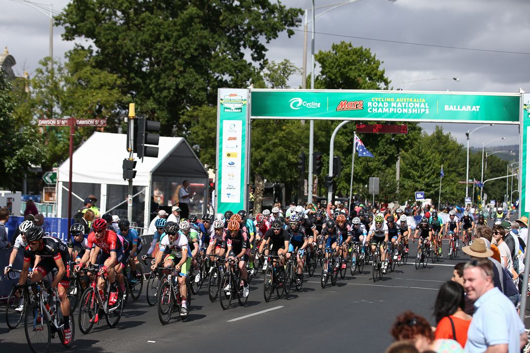 The group begins another lap