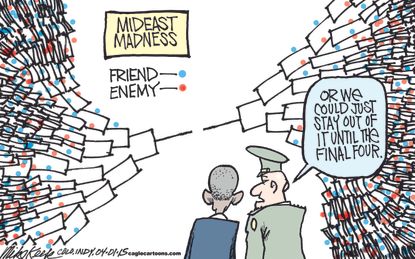 Obama cartoon World Middle East