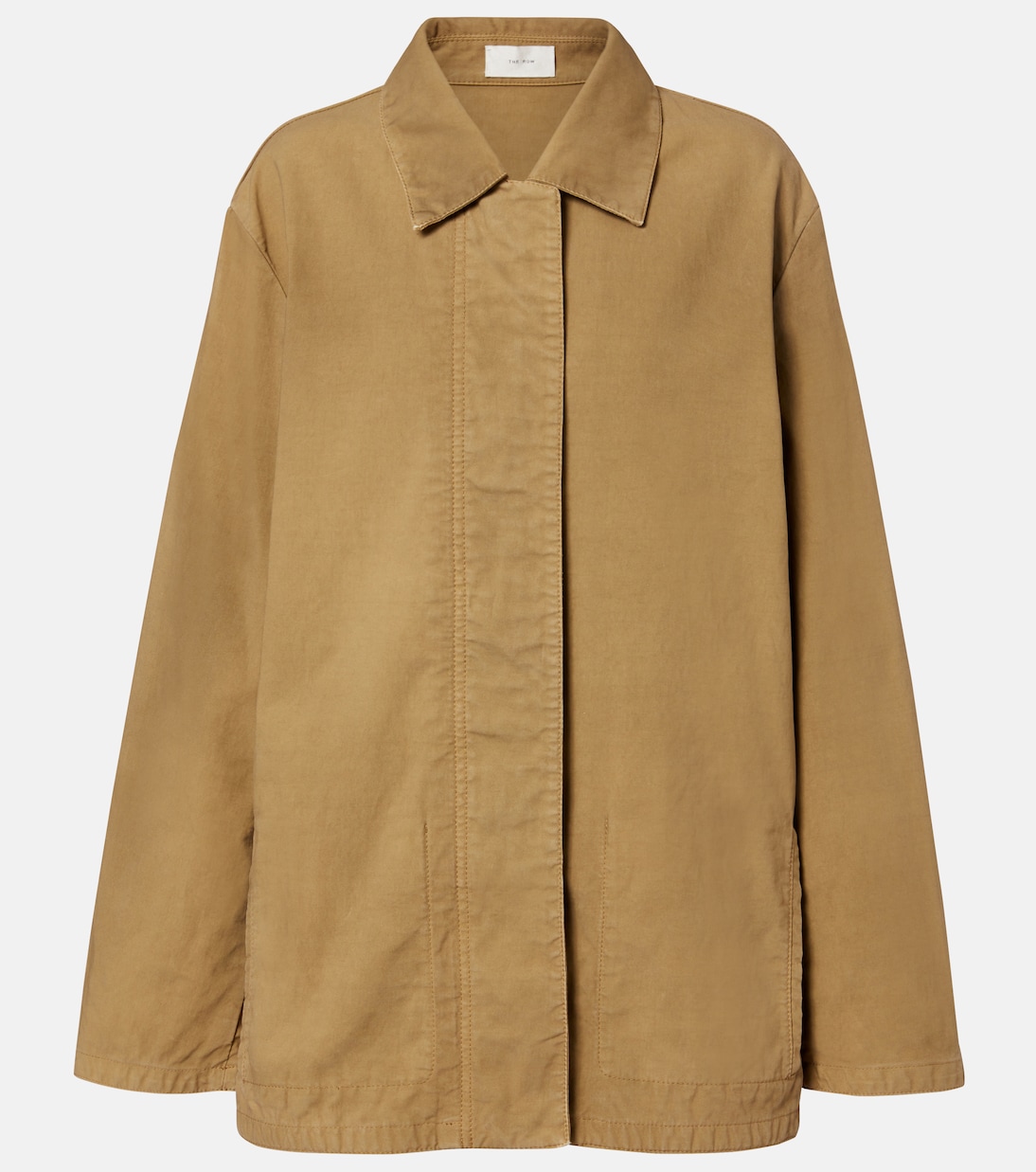 Baeza Cotton Jacket in Beige - the Row