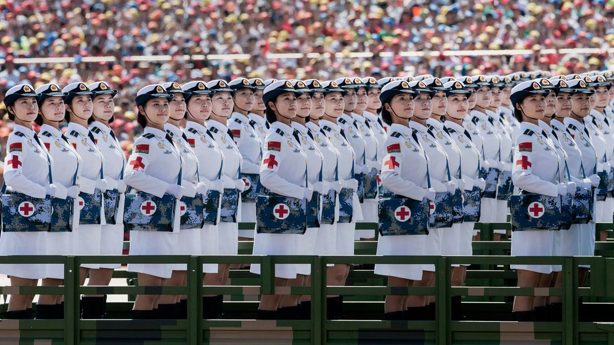 Chinese army soldiers