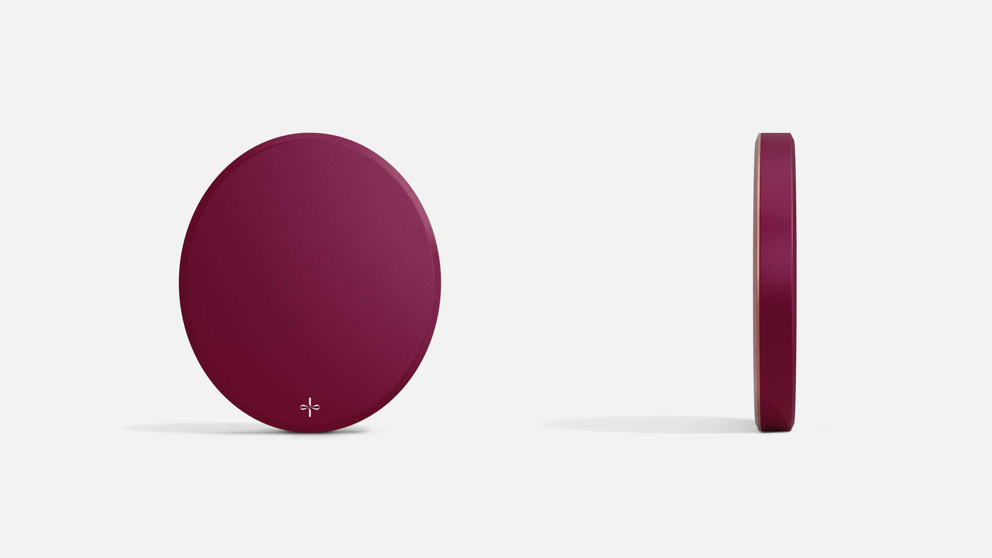 Alma wireless charger by Addition in Merlot Plum