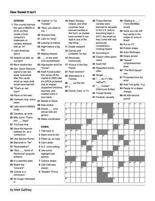 Oct 27 magazine crossword