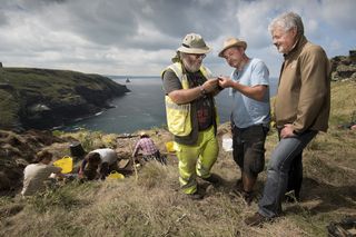 Archaeologists at Tintagel
