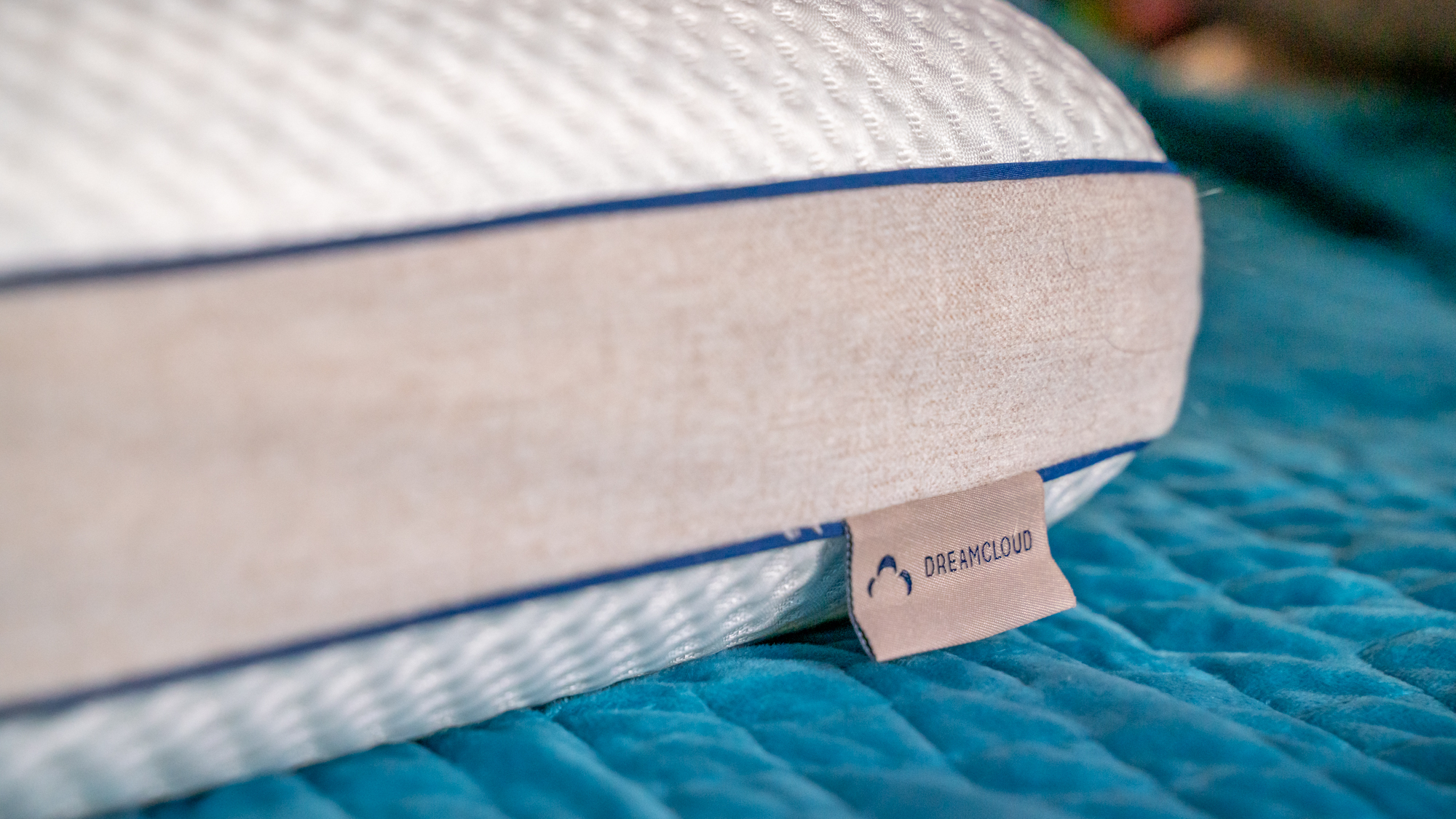 Close-up of the DreamCloud Best Rest pillow