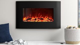 Orren Ellis Razo Curved Wall Mounted Electric Fireplace Review