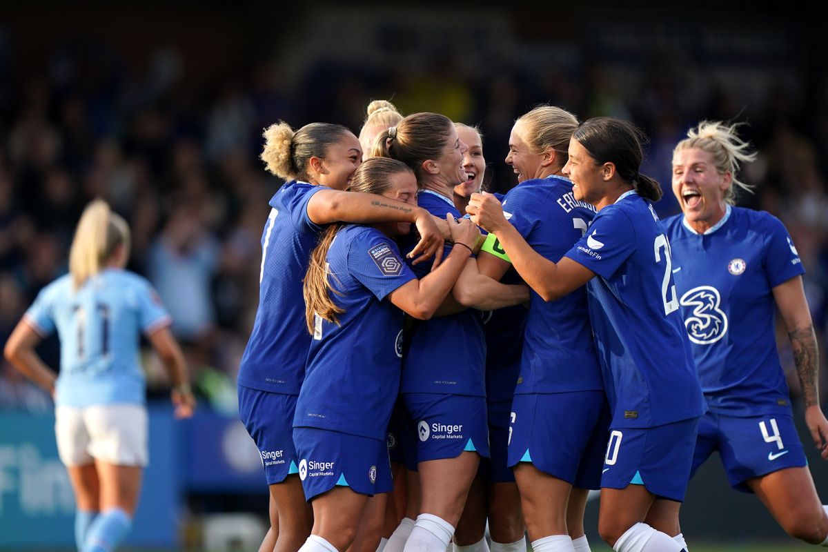 Champions Chelsea claim first win of new WSL season by beating ...