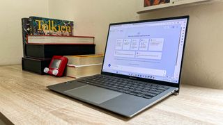 Asus Zenbook S 13 OLED review unit on desk
