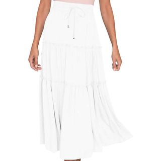 Queen Mary s white maxi skirt is a summer wardrobe staple Woman Home