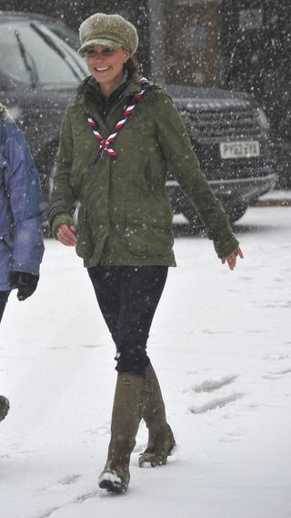 Princess of Wales visits Great Tower Scout camp on March 22, 2013