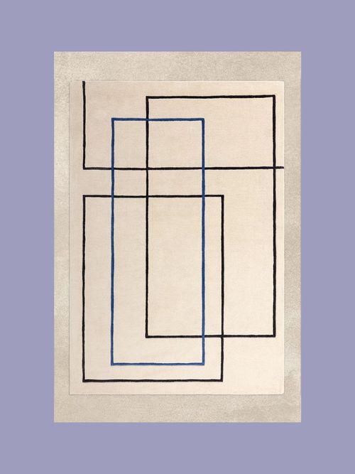 Reef Outline Hand-Tufted Wool Rug