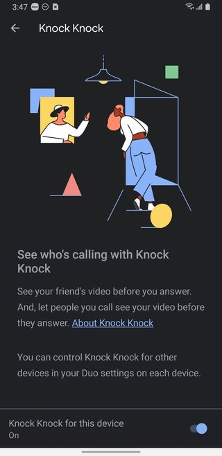 Google Duo Knock-Knock