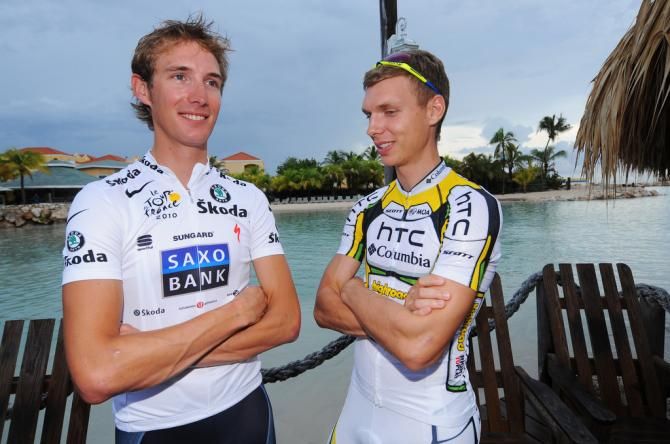 Andy Schleck and Tony Martin in 2010