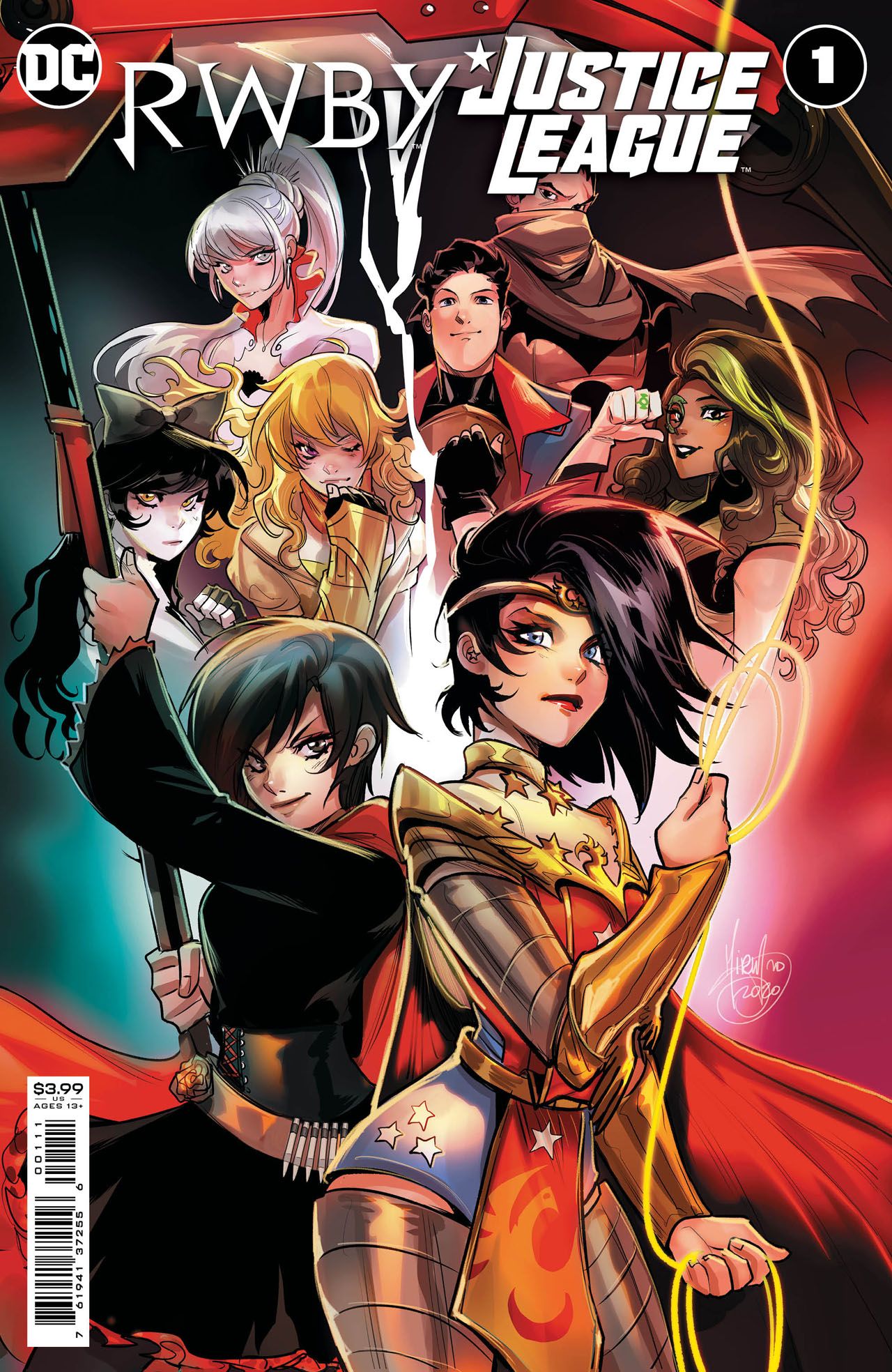 RWBY/Justice League #1 cover