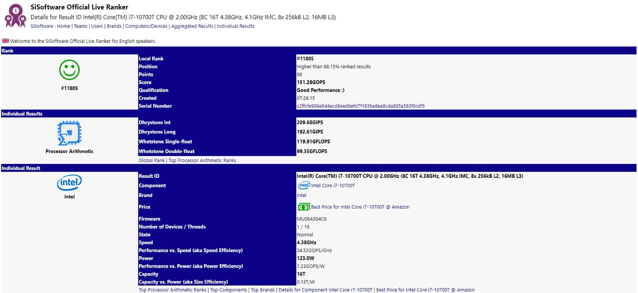 Intel Core i7-10700T