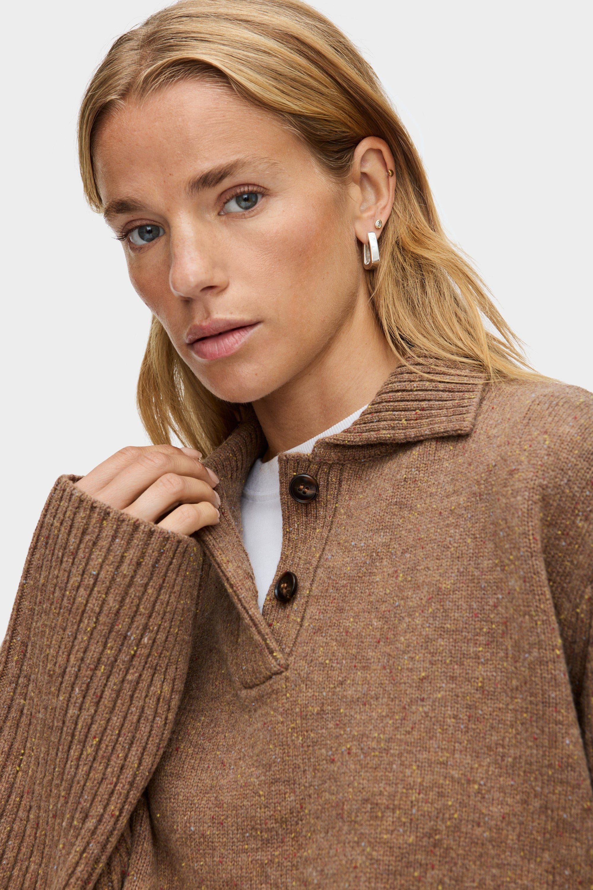 Jill Knitted Polo Jumper