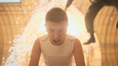 Millie Bobbie Brown in Stranger Things season 4. Does Eleven get her powers back?