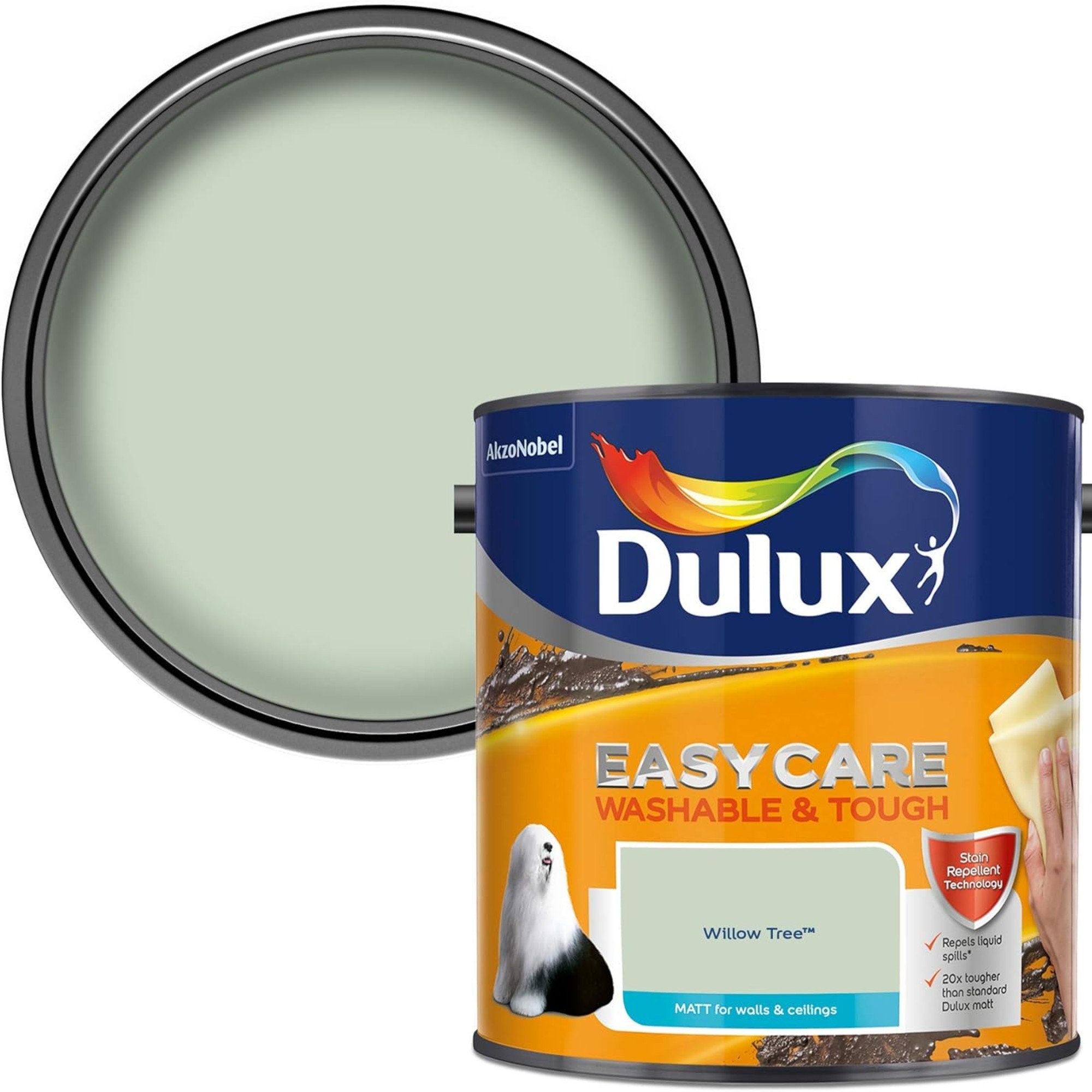 Dulux Easycare Willow Tree Washable & Tough Matt Emulsion Paint 2.5L