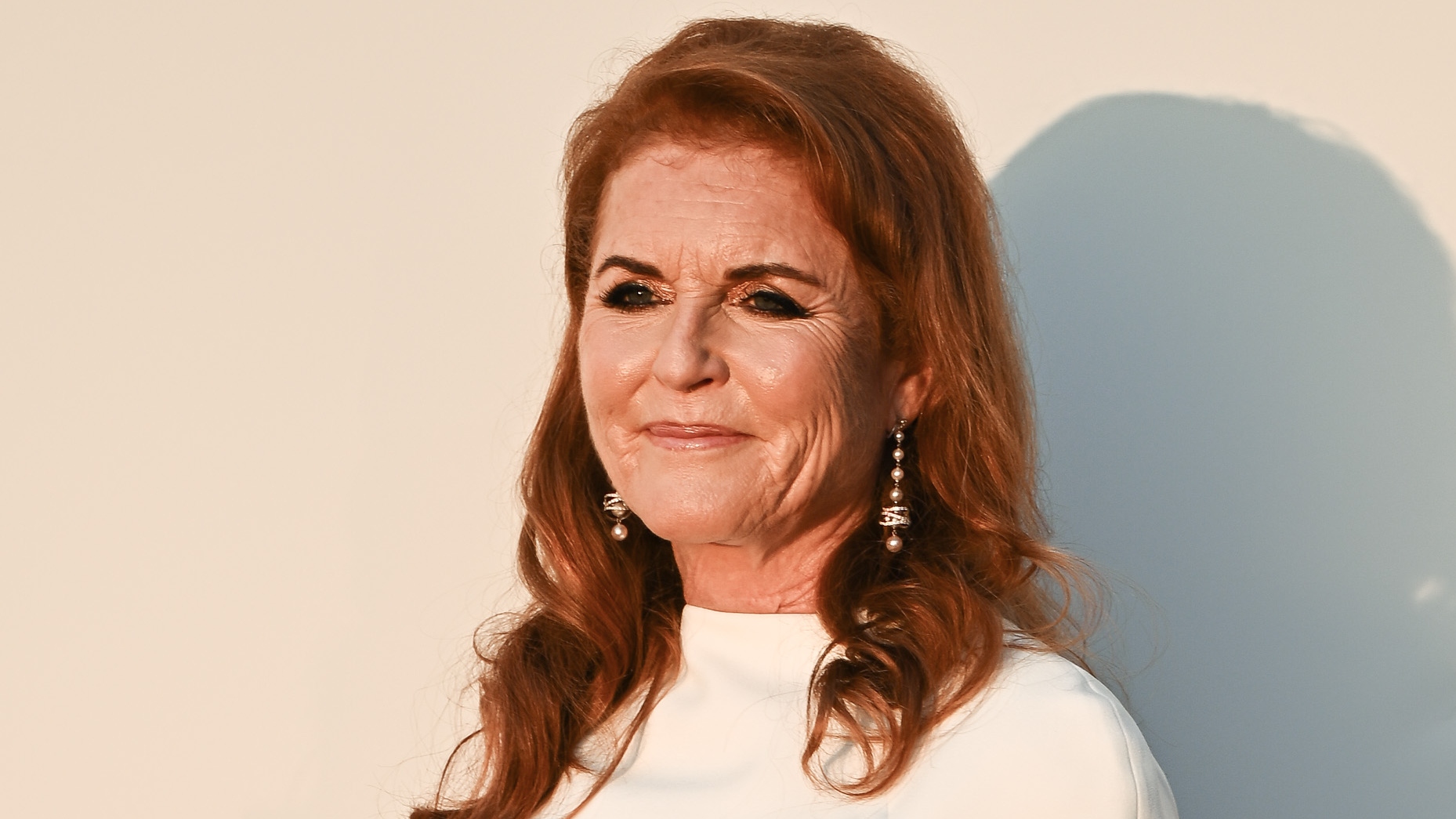 Sarah Ferguson attends the "Knights Of Charity Gala" Photocall at Chateau de la Croix des Gardes on July 22, 2024