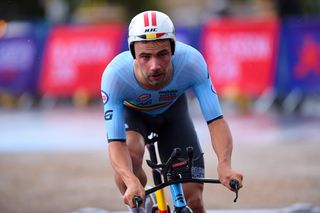 Victor Campenaerts (Belgium) went deep to win the European time trial title