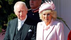King Charles III and Queen Camilla attend the formal welcome for The President of the Federal Republic of Nigeria on day one of their State Visit to the United Kingdom on March 18, 2026