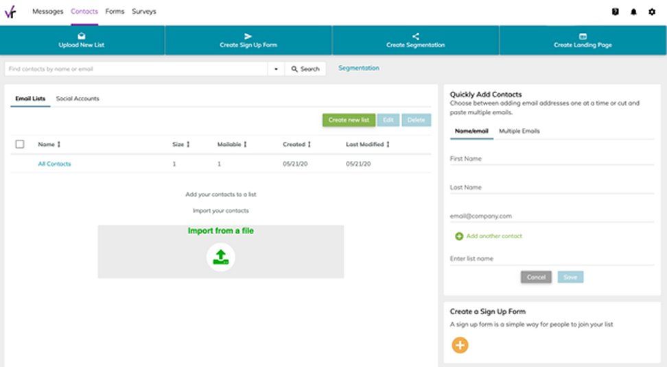 VerticalResponse Email Marketing Review Pros & Cons, Features, Ratings