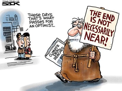 Editorial cartoon World COP21 Climate Deal