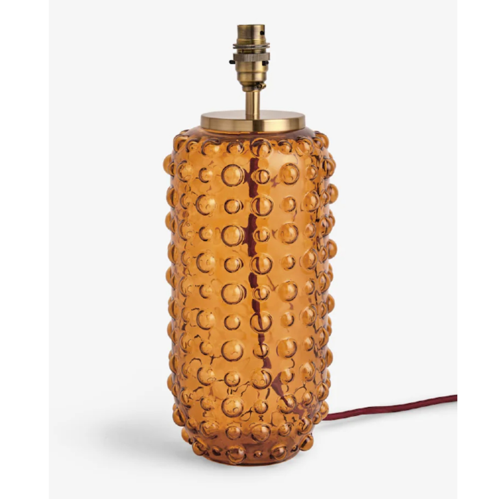 Next Amber Orange Ezra Table Lamp Base