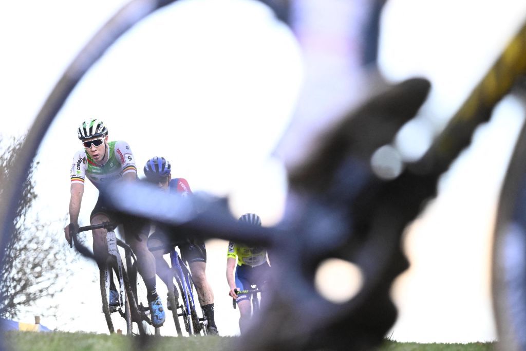 riders during men's dublin uci cyclocross world cup 2024