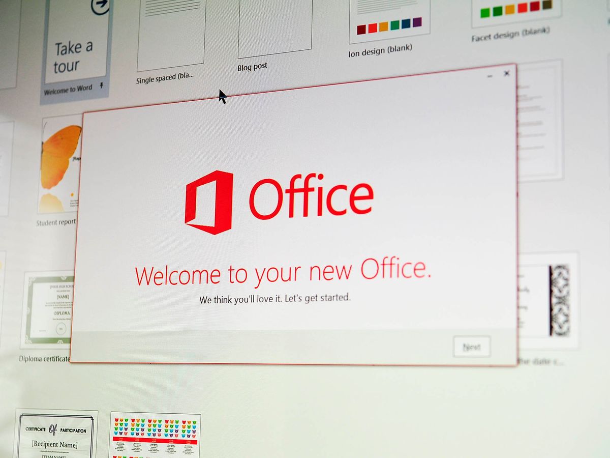 The next version of Microsoft Office will feature new Fluent Design experiences